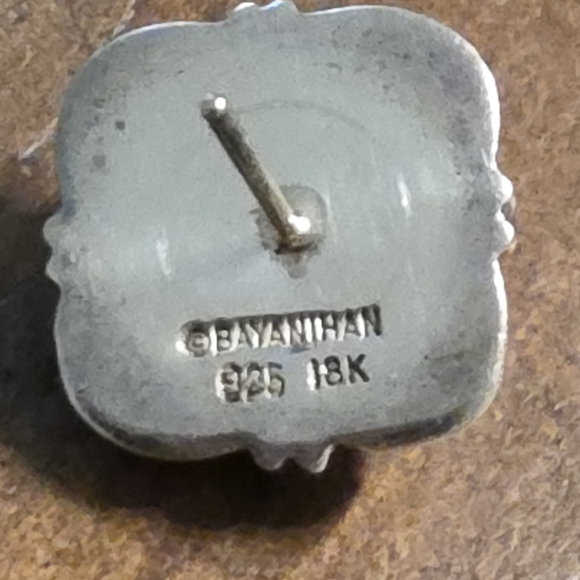 18K / STERLING BAYANIHAN EARRINGS 9.07 Grams 14K POST ANTIQUE/ VINTAGE - Picture 5 of 8